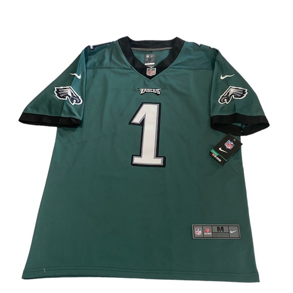 Nike On Field Philadelphia Eagles Jalen Hurts Black Mens Jersey Size Medium New! - Picture 2 of 2